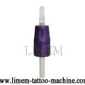 25mm Soft Black Disposable Tattoo Grip with Clear Tip